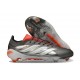 adidas Predator 26 Elite FG Nouveau Fer Mét. Blanc Ftwr Rouge Lucide