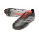 adidas Predator 26 Elite FG Nouveau Fer Mét. Blanc Ftwr Rouge Lucide