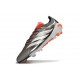 adidas Predator 26 Elite FG Nouveau Fer Mét. Blanc Ftwr Rouge Lucide