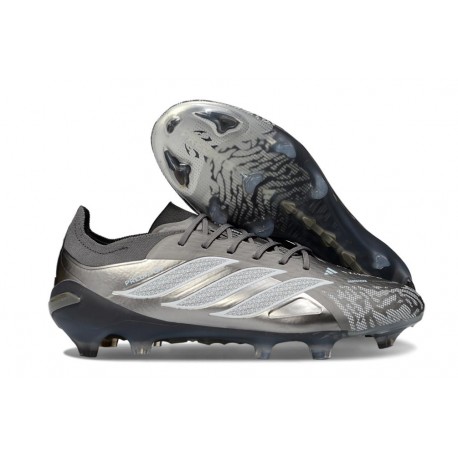 adidas Predator 26 Elite FG Nouveau Gris Argent