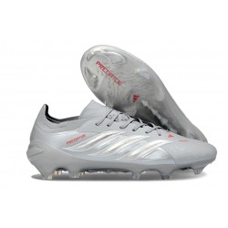 adidas Predator 26 Elite FG Nouveau Gris Argent