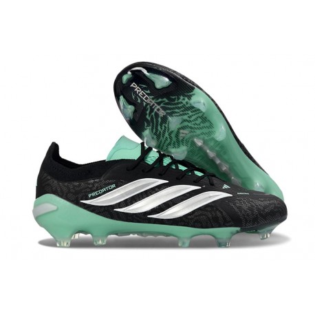 adidas Predator 26 Elite FG Nouveau Noir Blanc Vert