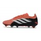 Crampons Nouveaux adidas Predator Elite L FG Orange Noir Blanc