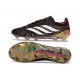 Crampons Nouveaux adidas Predator Elite L FG Noir Or Blanc