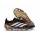 Crampons Nouveaux adidas Predator Elite L FG Noir Or Blanc