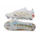 Crampons Nouveaux adidas Predator Elite L FG Blanc Or