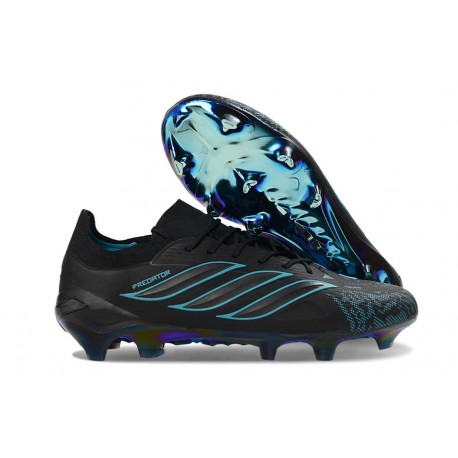 Crampons Nouveaux adidas Predator Elite L FG Noir Bleu