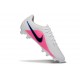 Chaussures Nike Tiempo Maestro Elite FG Attack - Blanc Noir Bleu Rose
