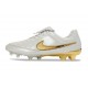 Chaussures Nike Tiempo Maestro Elite FG Blanc Or