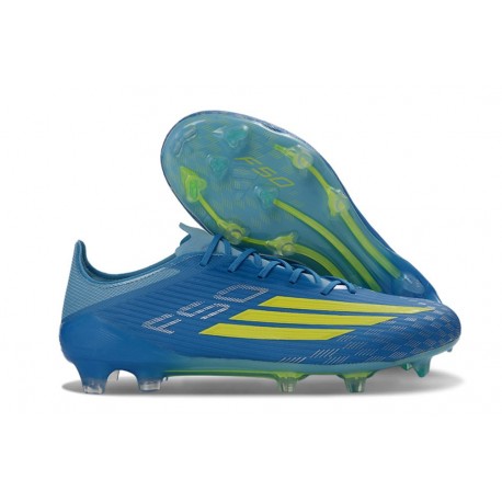 adidas F50 Elite FG X MESSI Equipe Bleu Royal Jaune Solaire Bleu Semi Eclatant