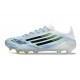 Crampons de Football adidas F50 Elite FG Blanc Bleu Noir