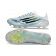 Crampons de Football adidas F50 Elite FG Blanc Bleu Noir
