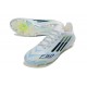 Crampons de Football adidas F50 Elite FG Blanc Bleu Noir