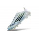 Crampons de Football adidas F50 Elite FG Blanc Bleu Noir