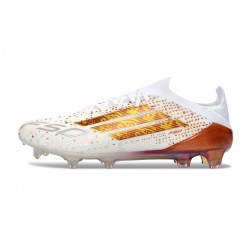 Crampons de Football adidas F50 Elite FG Blanc Or