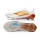 Crampons de Football adidas F50 Elite FG Blanc Or