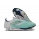 Crampons de Football adidas F50+ FG Vert Argent Blanc