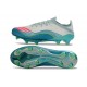 Crampons adidas F50+ FG X Messi Blanc Ftwr Rose Lucide Flash Aqua
