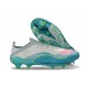Crampons adidas F50+ FG X Messi Blanc Ftwr Rose Lucide Flash Aqua