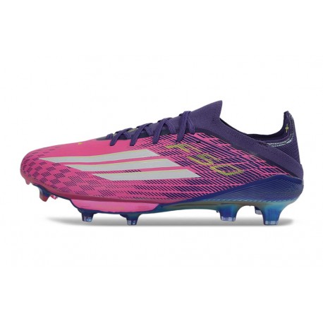 Crampons de Football adidas F50+ FG Violet Rose Blanc
