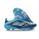 adidas Crampons F50+ Laceless Elite FG Noir Bleu