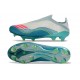 adidas Crampons F50+ Laceless Elite FG X Messi Blanc Ftwr Rose Lucide Flash Aqua