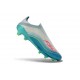 adidas Crampons F50+ Laceless Elite FG X Messi Blanc Ftwr Rose Lucide Flash Aqua