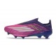 adidas Crampons F50+ Laceless Elite FG Violet Rose Blanc