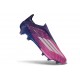 adidas Crampons F50+ Laceless Elite FG Violet Rose Blanc