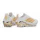 adidas Crampons F50+ Laceless Elite FG Blanc Or