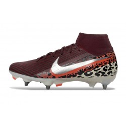 Nike Mercurial Superfly X Elite SG Pro Bordeaux Imprimé Léopard