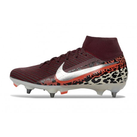 Nike Mercurial Superfly X Elite SG Pro Bordeaux Imprimé Léopard