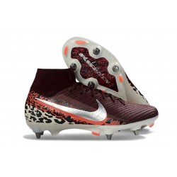 Nike Mercurial Superfly X Elite SG Pro Bordeaux Imprimé Léopard