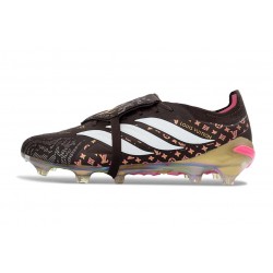 Chaussures adidas Predator 26 Elite FT FG Noir Or Blanc