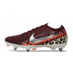 Nike Zoom Mercurial Vapor 16 Elite SG United - Bordeaux Argent Métallisé Rouge Fossile