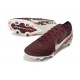Nike Zoom Mercurial Vapor 16 Elite SG United - Bordeaux Argent Métallisé Rouge Fossile