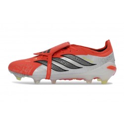 Chaussures adidas Predator 26 Elite FT FG Rouge Lucide Noir Blanc Ftwr
