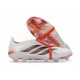 Chaussures adidas Predator 26 Elite FT FG Blanc Rouge Noir