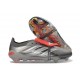 adidas Predator 26 Elite FT FG Fer Mét. Blanc Ftwr Rouge Lucide