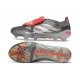 adidas Predator 26 Elite FT FG Fer Mét. Blanc Ftwr Rouge Lucide
