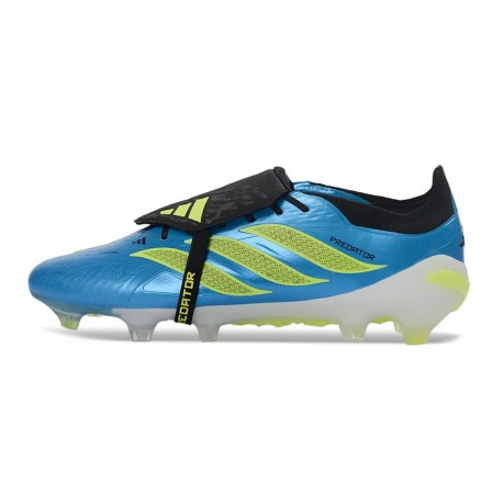 Chaussures adidas Predator 26 Elite FT FG Bleu Ray Team Jaune Solaire