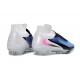 Chaussure Nike Phantom 6 Haute Elite FG Bleu Rapide Rose Explosif Blanc