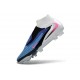 Chaussure Nike Phantom 6 Haute Elite FG Bleu Rapide Rose Explosif Blanc
