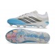 Crampons Nouveaux adidas Predator Elite L FG Blanc Bleu Noir