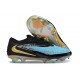 Chaussure de Foot Nike Phantom 6 L Elite FG Bleu Or Noir