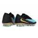 Chaussure de Foot Nike Phantom 6 L Elite FG Bleu Or Noir