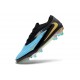 Chaussure de Foot Nike Phantom 6 L Elite FG Bleu Or Noir