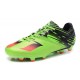 Chaussures foot - Adidas Messi 15.1 FG Vert Noir Rouge
