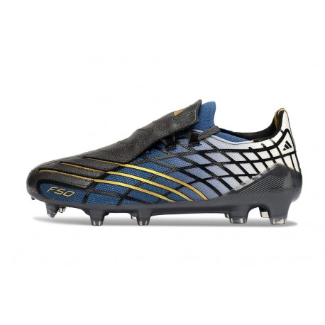 Chaussure adidas F50 Elite FG Spider Noir Bleu Or