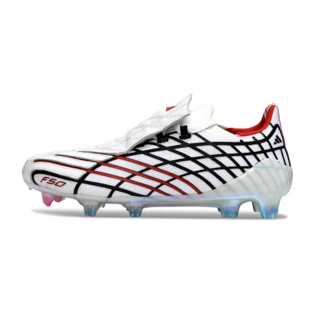 Chaussure adidas F50 Elite FG Spider Blanc Rouge Bleu